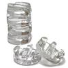 Glass Fermentation Pickling Jar Weights For Wide Mouth Mason Jars Set of 6 Groove Grip)