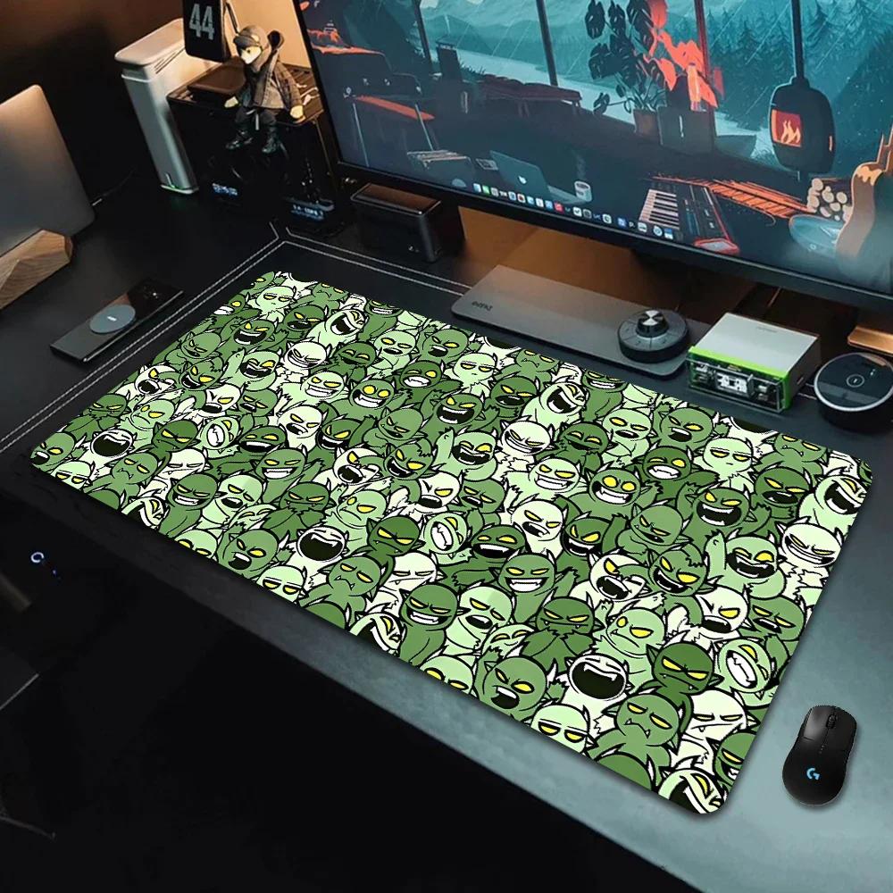 Cartoon little monster dense mouse pad large boy animation keyboard computer desktop office esports game table mat customization