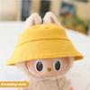 For 17cm Doll Clothes Fashion Bucket Hat Overalls Doll Clothes Color Match Hoodies Dolls Accessories Cute Decoration Little Clothes