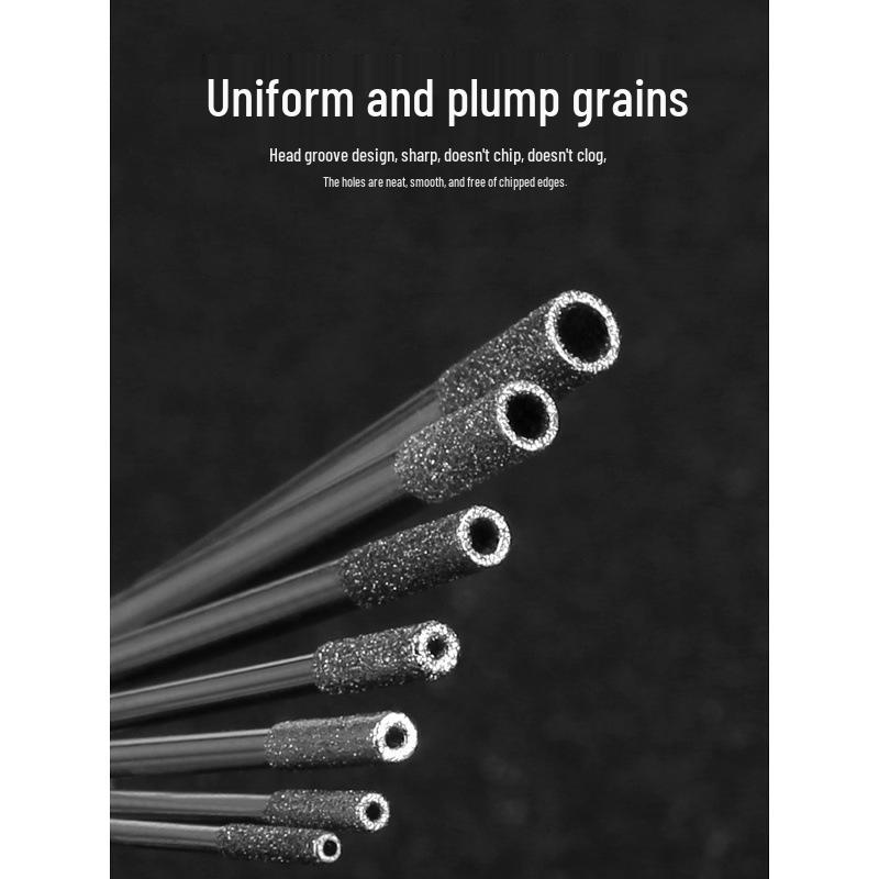 Mansha Rui Jade & Agate Drill: Hollow Stone, Glass, and Diamond Hole Punch Needle.