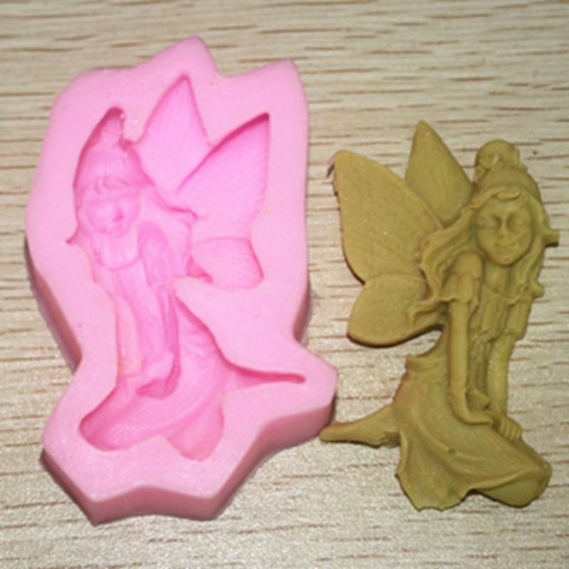 Girls Silicone Chocolate Mold 3d Jelly Biscuit Ice Lollipop Gelatin Sugar Baking Cake Pop Moulds Confectionery