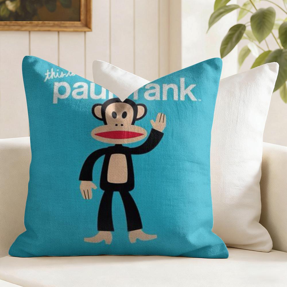 Funny PPaul FFrank Cushion Cover Eco Linen Pillow Case DoubleSided Print Breathable Durable Zipper Home Decor Gift