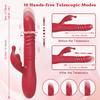 Rabbit Thrusting Vibrator for Women Powerful G-Spot Dildo Vibrating Rotating Beaded Clit Stimulator Female Masturbator Sex Toys