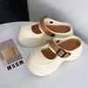 2025 Gemischte Farbe Clogs Klobige Sandalen Damen Dicke Sohle Schnallendesign Gartenschuhe Frau Eva Strand Plateau Flip Flops