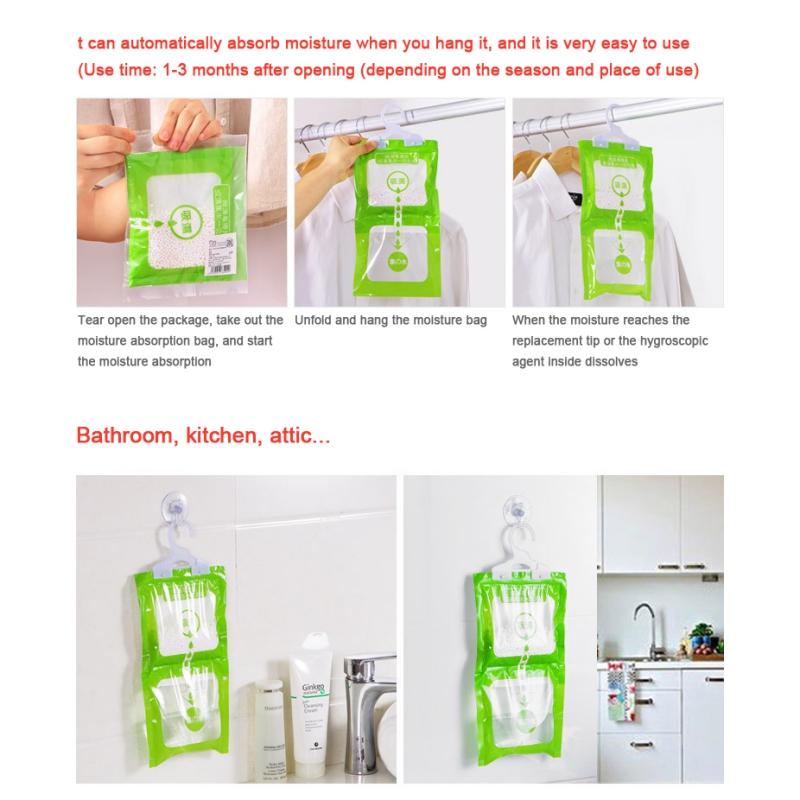 Dehumidification Bag Hanging Dormitory Wardrobe Water Absorption Anti-mildew Moisture Protection Artifact Home Dehumidifier