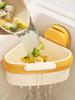Kitchen Triangular Sink Strainer Suction Cup Food Waste Catcher Corner Sink Strainer for Kitchen Sink