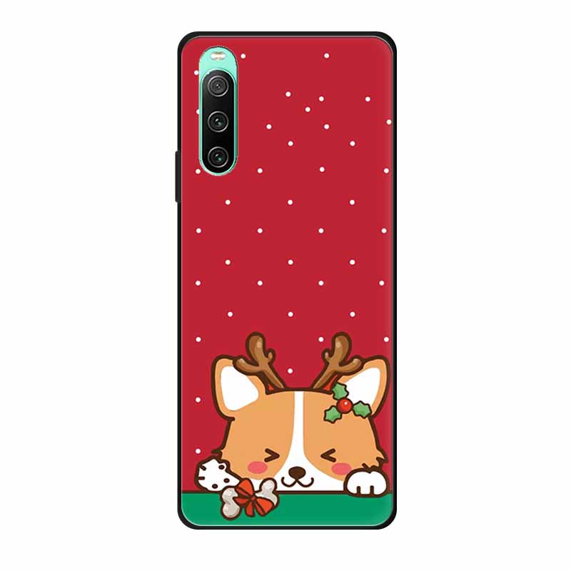 Christmas Phone Cases For Sony Xperia 10 IV Cases Soft TPU Silicone Santa Santa Claus Covers For Xperia 10 IV Cover Bumper Funda