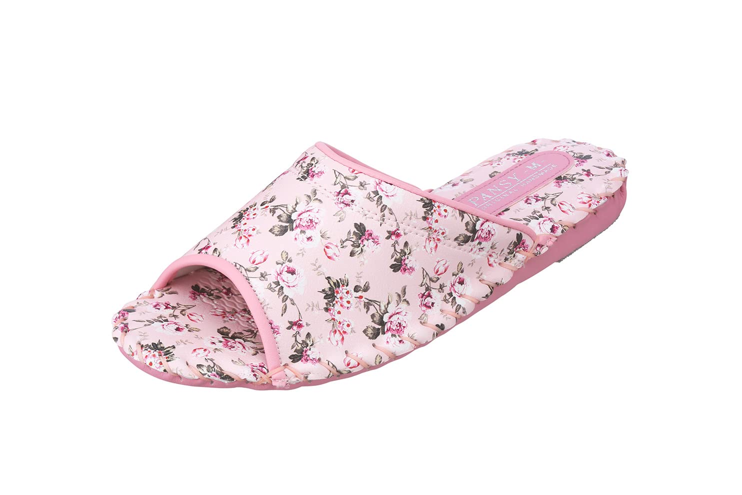 Pansy 9521 Women s Floral Hand-Knitted Indoor Shoes Antibacterial Size L Pink 6090₽