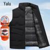 Yalu Men's 90% Duck Down Stand Collar Vest