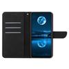 HT05 For Motorola Moto G84 5G PU Leather Folio Case Imprinted Line Wallet Stand Phone Cover