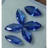 Ring Size 6 PCS, Blue Sapphire CERTIFIED Natural Marquise Cut Loose Gemstone Lot