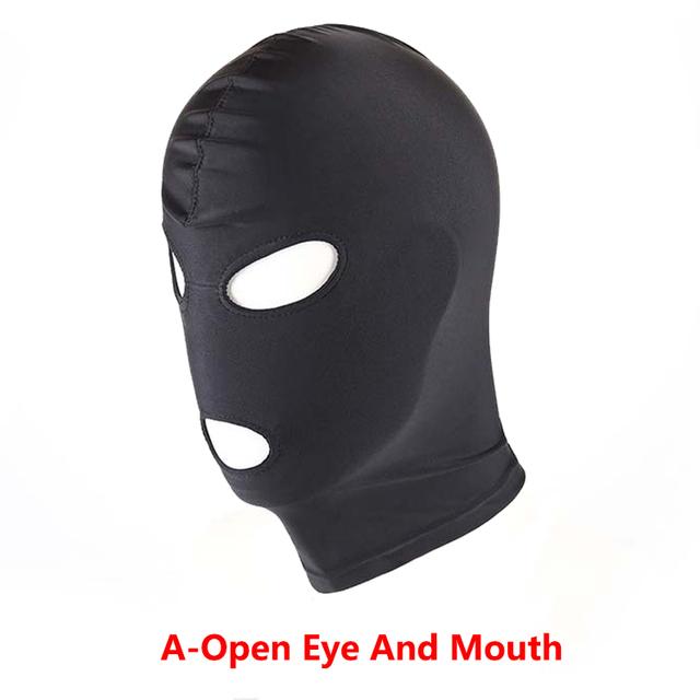 Fetish Harness Head Hood BDSM Slave Game Bondage Restraint Face Mask Erotic Sex Toys Role Play For Couples SM Mask Adults Games
