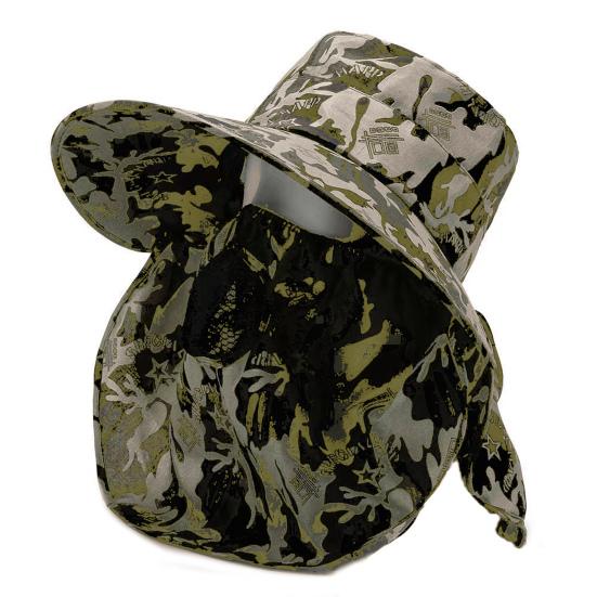 Sonnenhut Vollgesichts-Sonnenschutz Breite Krempe Anti-UV-Sonnenbrandschutz Sonnenschutz Sommer Outdoor Wandern Angeln Teepflückhut Mann Versorgung