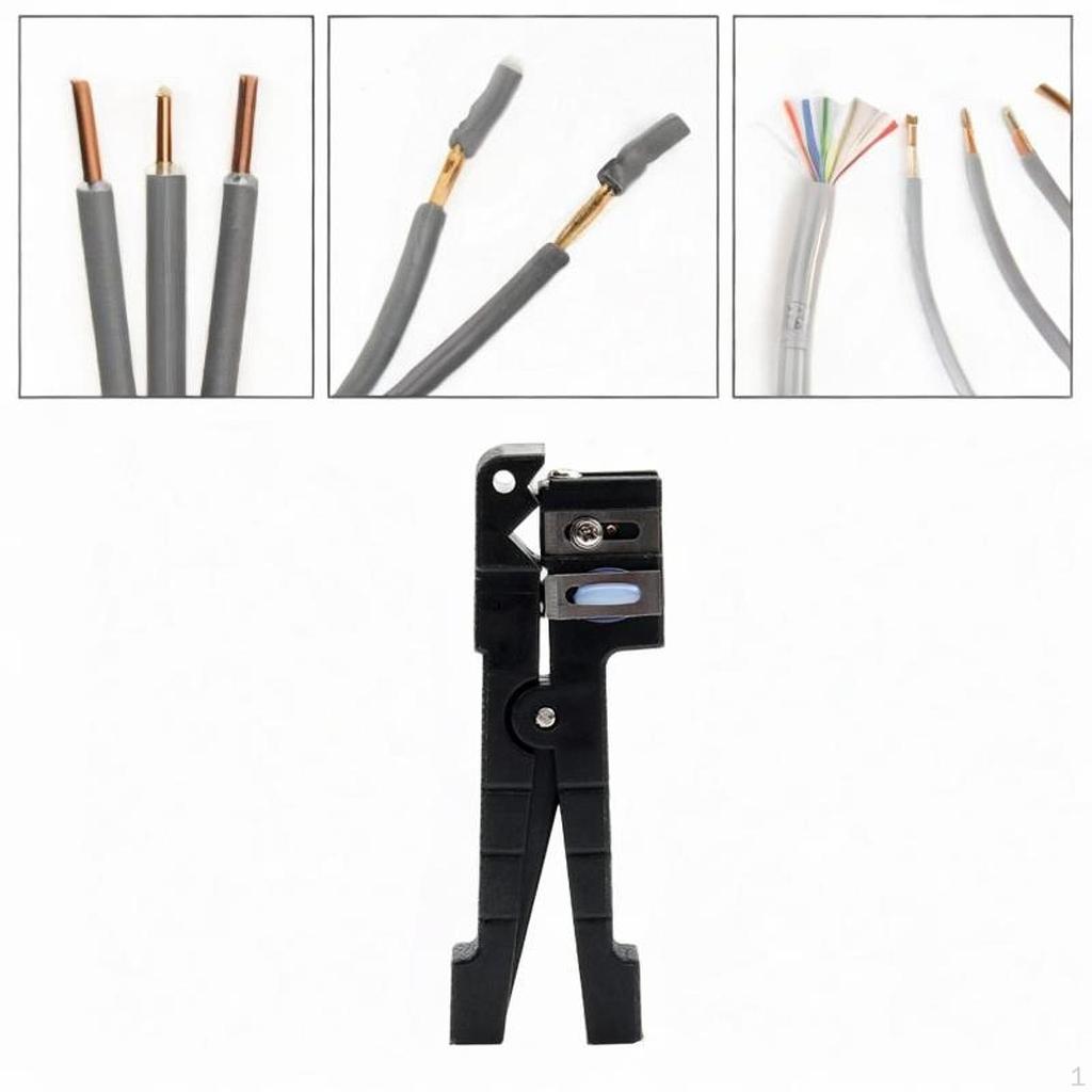 Coax Cable Stripper, 0-5.8mm Fiber Jacket Stripper for