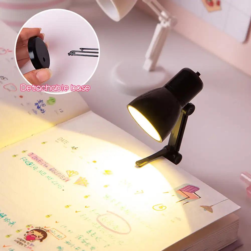 Mini lampă pentru cărți, pliabilă, cu LED, pentru masă, pentru birou, pentru cărți, pentru acasă, în cameră, pentru computer, notebook, pentru laptop, lumini de noapte, protecție pentru ochi
