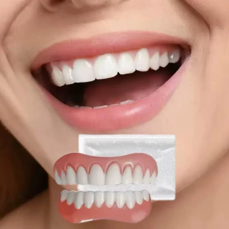 Silicone Simulated Upper and Lower Teeth Braces Soft Dentures Whitening Stickers Smiling Dentures Dental Care Braces