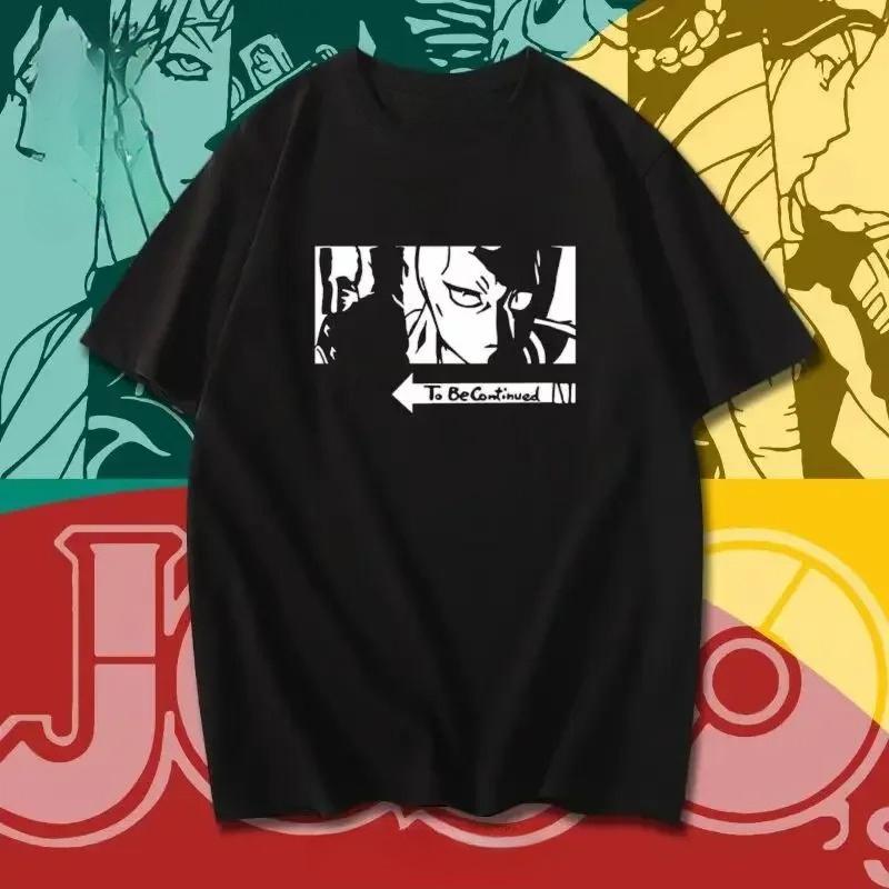 Fashion Jojo's Bizarre Adventure T-shirt Girls Short Sleeve Vaporwave Aesthetic Jotaro T-shirt Kujo Comic Women's Clothing Y2K