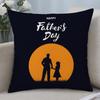 Holiday Fathers Day Cushion Cover Cushion Covers Natural Linen Breathable Sofa Bedroom Decor Pillowcase