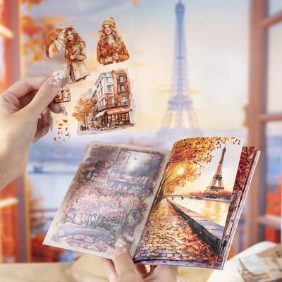 20 de Foi Serie Toamnă Paris Temă Călătorie Carte Autocolante Material Dual Pentru DIY Scrapbooking Decorare Colaj Ramă Foto
