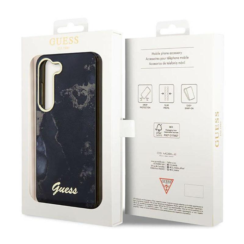 Guess Golden Marble Collection - Etui Samsung Galaxy S23+ (Czarny)