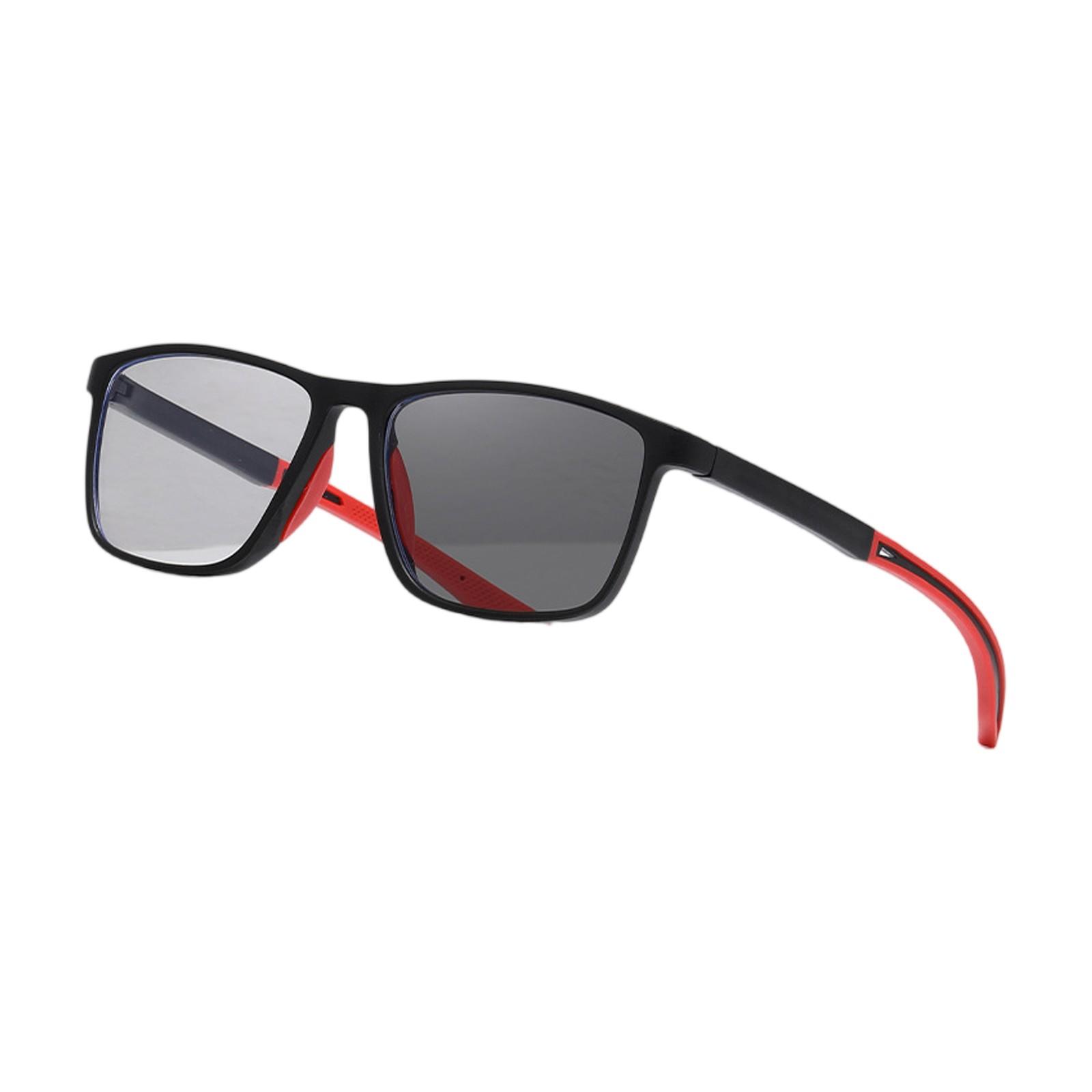 

Фотохромные очки, блокирующие синий свет | Противоударные очки двойного назначения для дня и ночи с защитой от падения XL красный