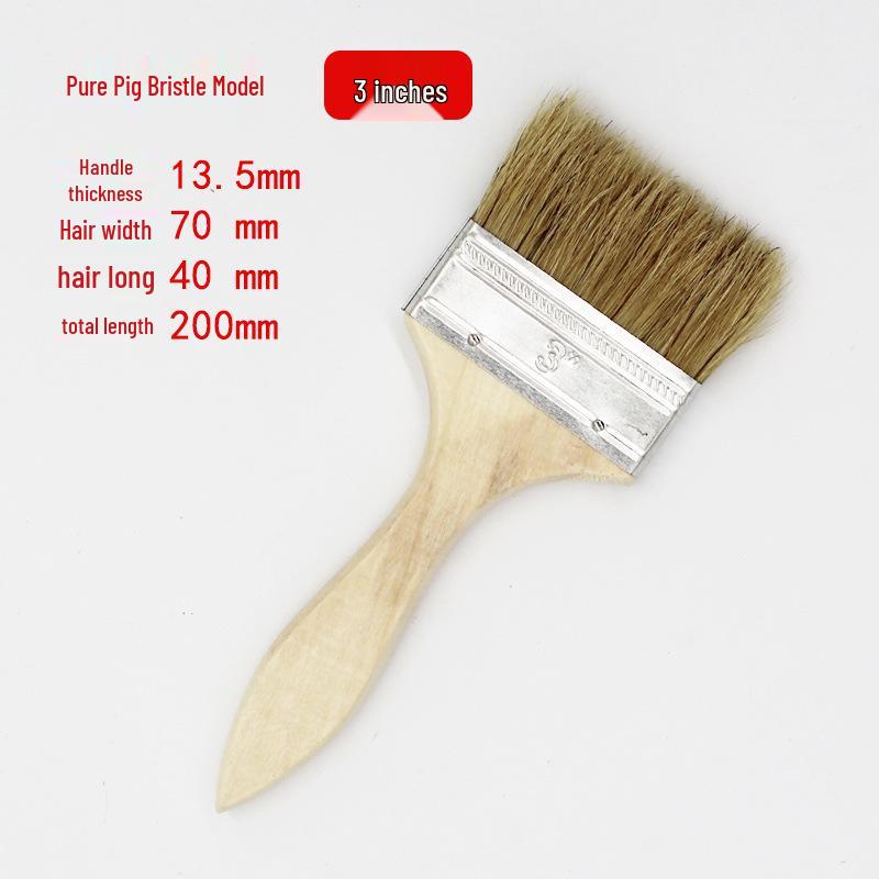 Wood Handle Bristle Brushes: Cleaning, Industrial, Barbecue & Thickened Hog Bristle Options