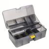 FTK 1PC Detachable Transparent Gray Double-layer Luya Box, Storage Box, Fishing Gear Box