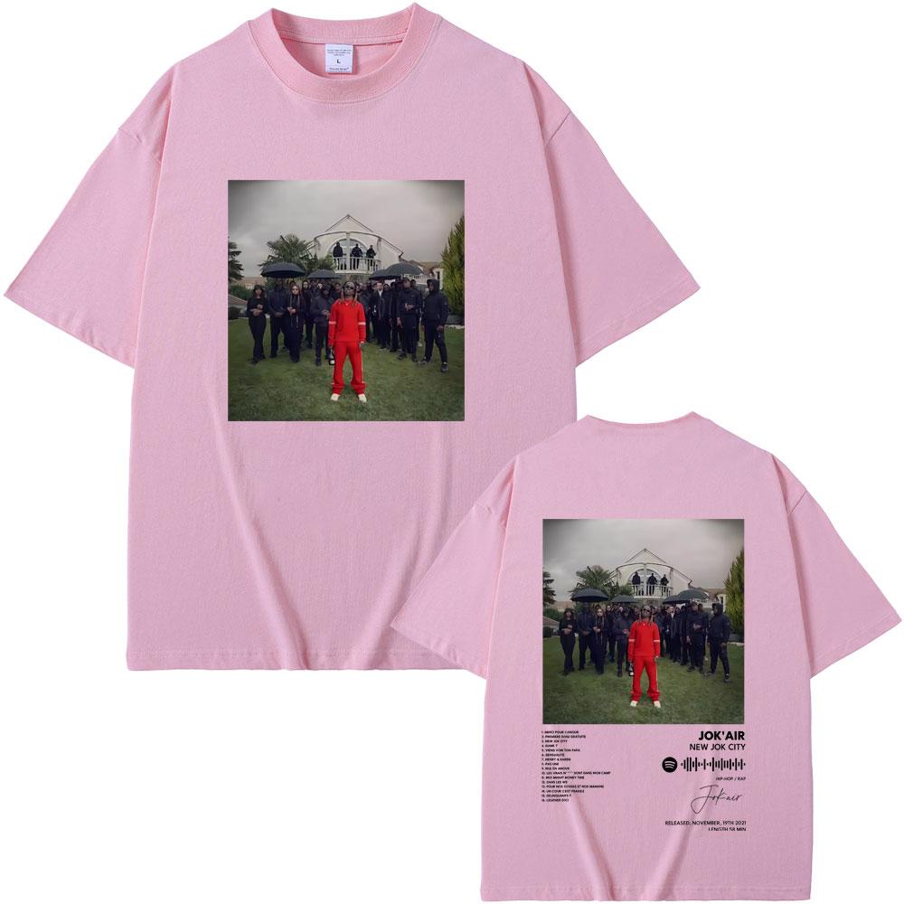 Rapper Jokair New Jok City Album Merch Tshirt Unisex Women Hip Hop Oversized T Shirt Male Fashion Hot Sale Short Sleeve Streetwear