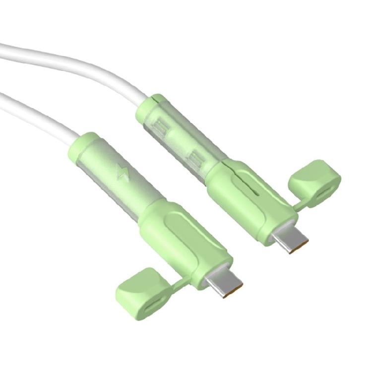 2 Stück Datenkabel-Schutzhülle Silikon-Kabelschutz Kabelaufwickler 2 in 1 Schutzabdeckung Staubdichte Ladekabel-Organisation
