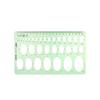 Oval Style Geometry Ruler 20cm Measuring Ruler Building Geometric Drawings Templates Rulers