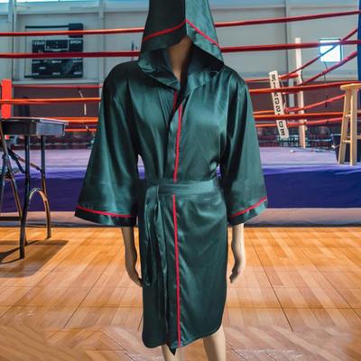 Dospělý boxový župan s kapucí prodyšný ke kolenům pánský dámský boxer Sanda bojový zápas bojová umění cosplay kostým s pásem