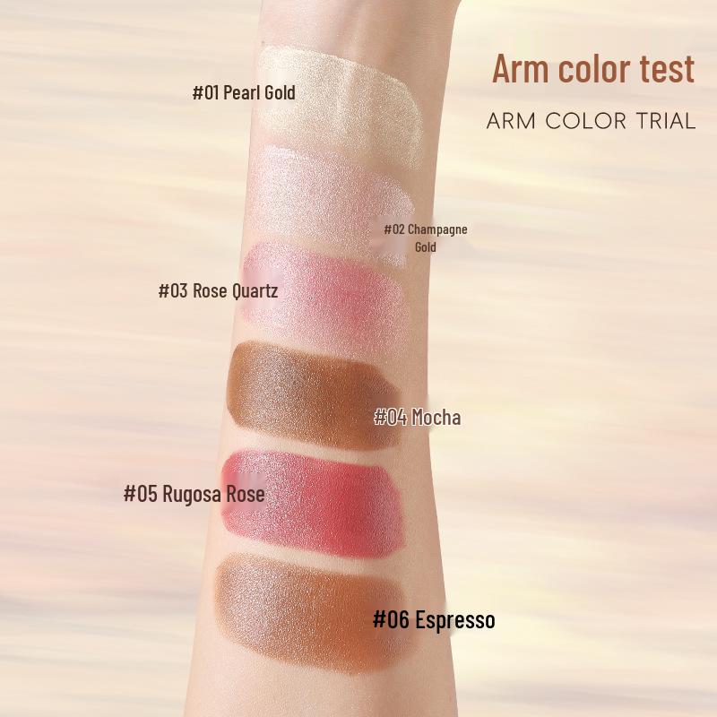 HEYXI Highlighter & Contour Stick - 3D Brightening Shadow, Under Eye Base, Blush & Shaping Stick
