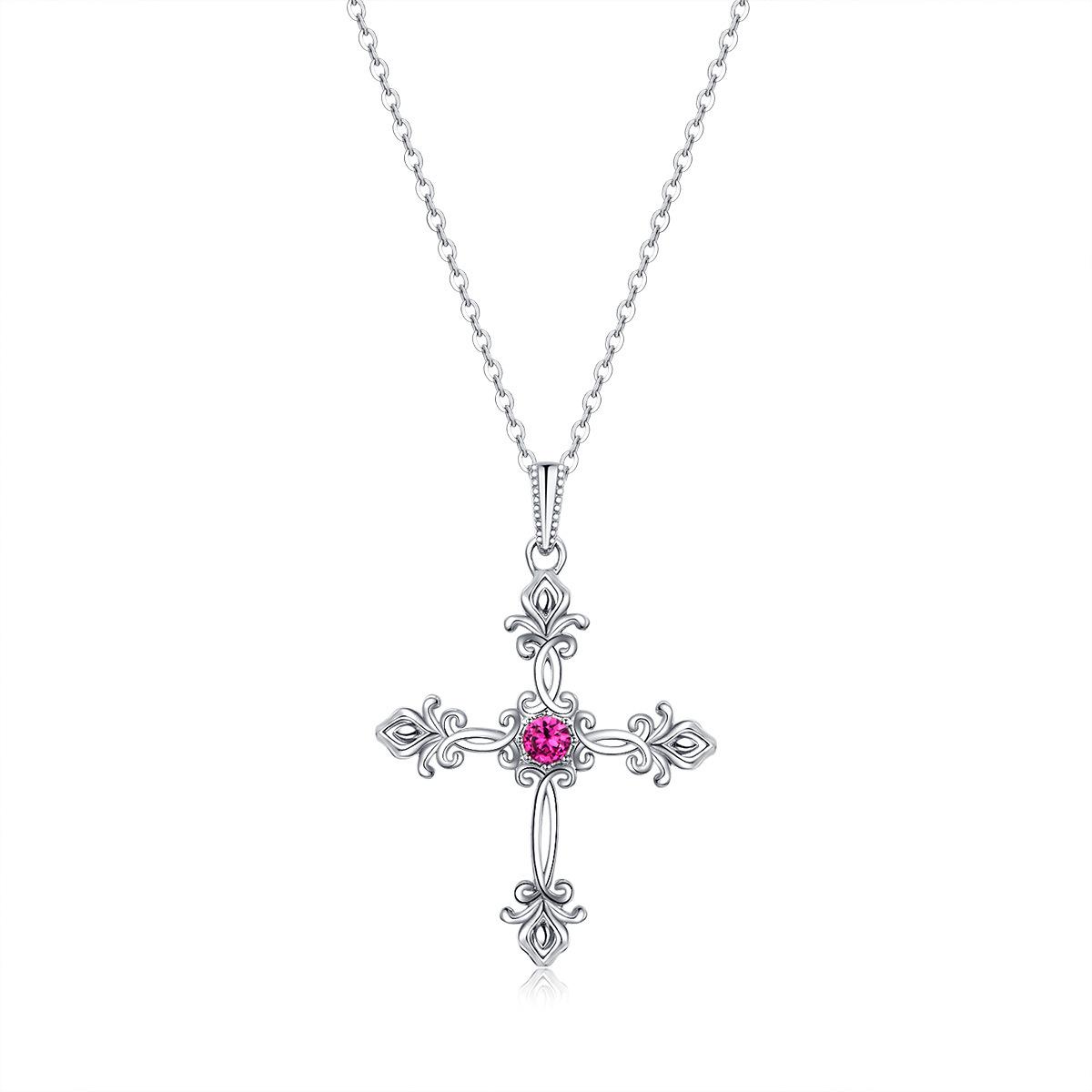 

Ожерелье из стерлингового серебра 925 пробы «Любовь-Крест», регулируемая платиновая цепочка-колье Bsn244 925 silver