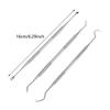3Pcs/Set Stainless Steel Double Ends Dentist Teeth Clean Hygiene Explorer Probe Hook Pick Dental Tools Products