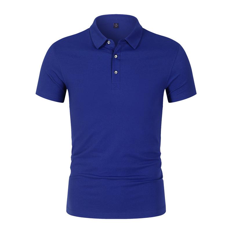 Solid Color Lapel T-shirt Short Sleeve Polo Shirt Corporate Culture Advertising Shirts Work Clothes