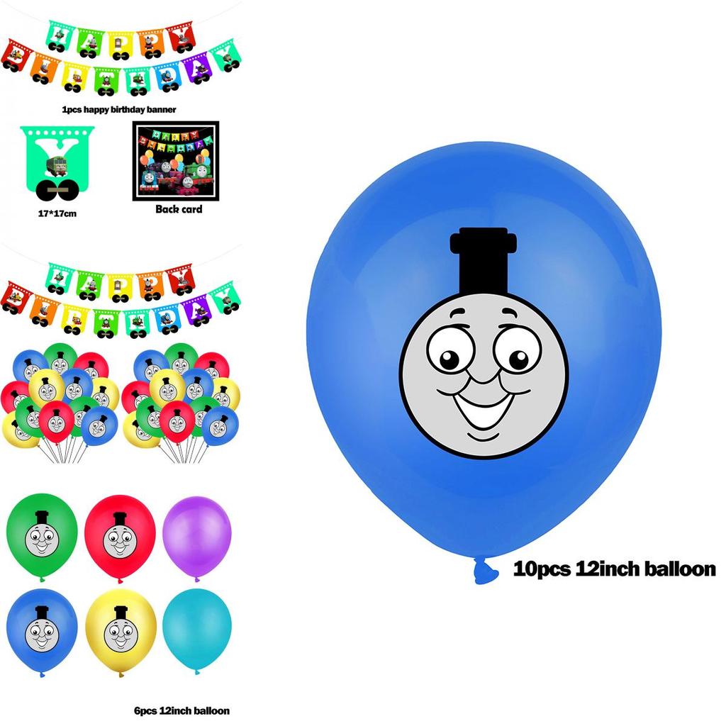 Vibrant Thomas Kids Birthday Party Supplies Decor Balloon Banner Cupcake Topper