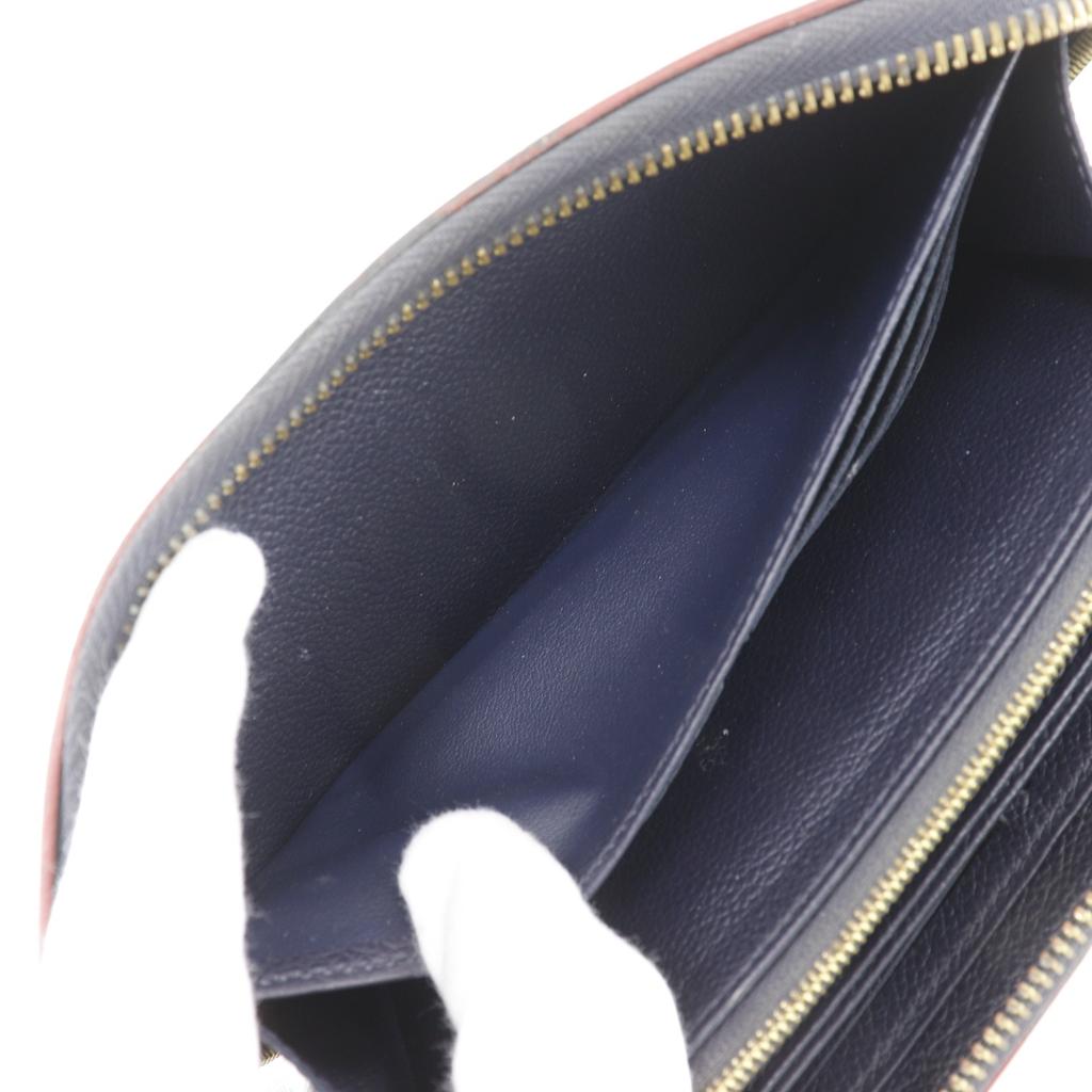Louis Vuitton Zippy Wallet Purse M62121 Marine Rouge Navy Blue Monogram Ann Platt Unisex Used