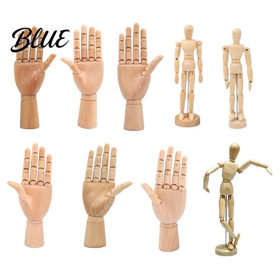 Künstler-Schaufensterpuppe für Figurenpuppe Mannequin Körper Flexibel Zeichnen Holzgelenke Menschliches Ornament Künstler-Pose Modell Bewegliche Gelenkige Hand