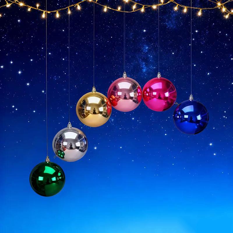 1 Stück 12/15/20 cm Weihnachtsdekorationskugel Christbaumschmuck Hängen Glänzende Kugel für Zuhause Bar Party Hochzeit Weihnachtsdeko