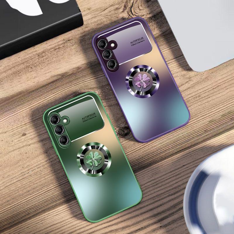 Farbverlauf-Blumen für Samsung Galaxy A14 4G 20 30 52 20S 21S 22 A32 33 34 42 50 51 53 54 70 71 72 73 5G Glas-Handyhülle