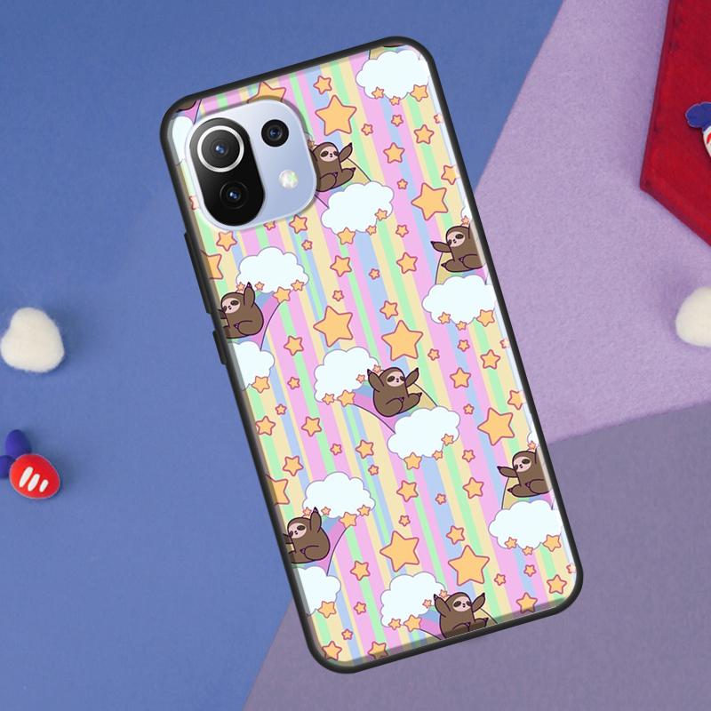 Baby Sloth Cover For Xiaomi 14 Ultra 13 11T 12T 13T 14T Pro POCO X7 X6 Pro X3 X5 F3 F5 M6 F6 Pro Case