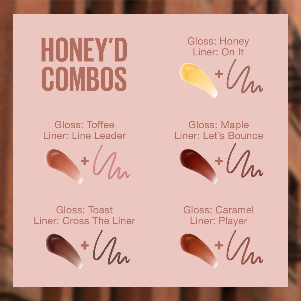 Maybelline Lifter Gloss Honey D Lip Gloss With Hyaluronic aciD 0.18 Oz