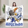 Digimon veemon evoluce Deku  Flanelová Zábavná Měkká Přehozová Deku pro Přikrývku Zima