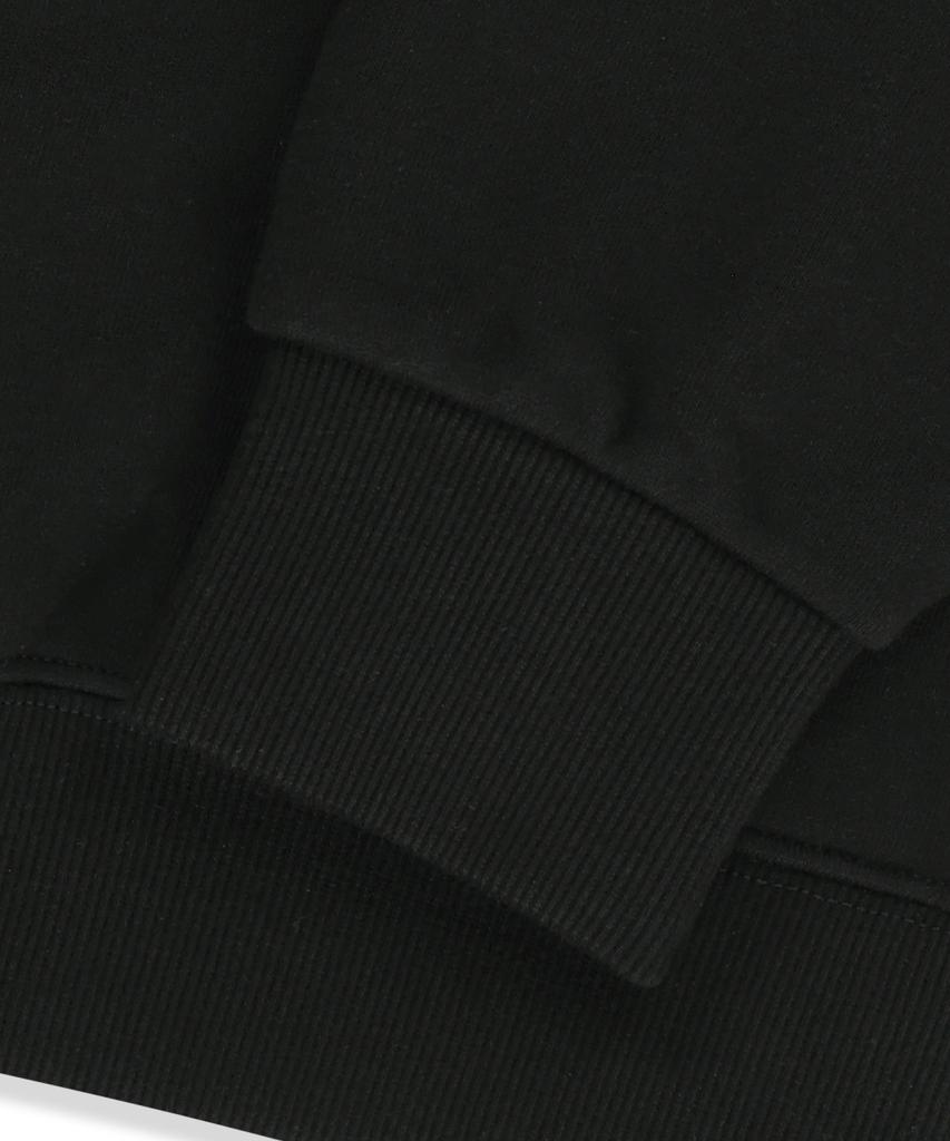 Patchwork Tag Hoodie - Black