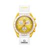 Swatch X Omega Bioceramiczna Misja Księżycowa Na Słońce Zegarki Męskie Białe SO33J100