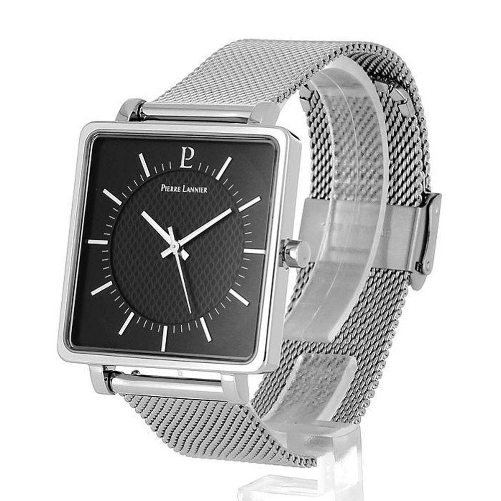 Pierre Lannier Watch Rekare Collection Mesh Belt P210F138 Imported Silver x Black [Pierre Lannier] Men's [Regular Product]