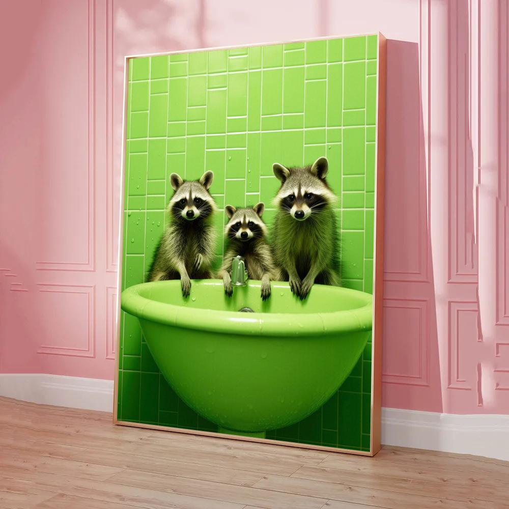 Chimpanzee Cat Dog Animal Funny Poster Classic Vintage Posters HD Quality Wall Art Retro Posters for Home Room Wall Decor