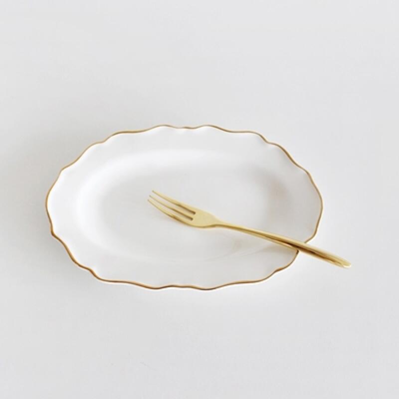 Classic Curved Gold Teaspoon Teafork