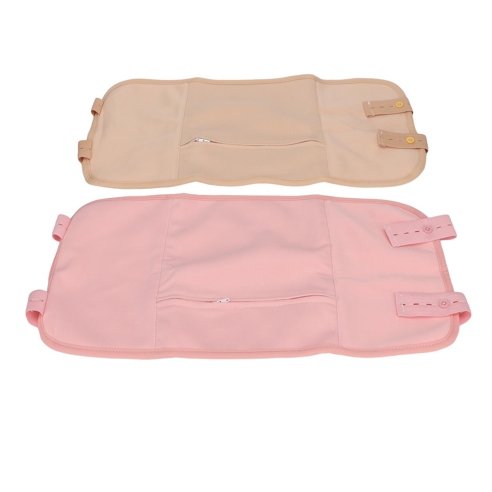 

2 шт. Упаковка касторового масла многоразовая мягкая переносная упаковка касторового масла для сна розовый хаки