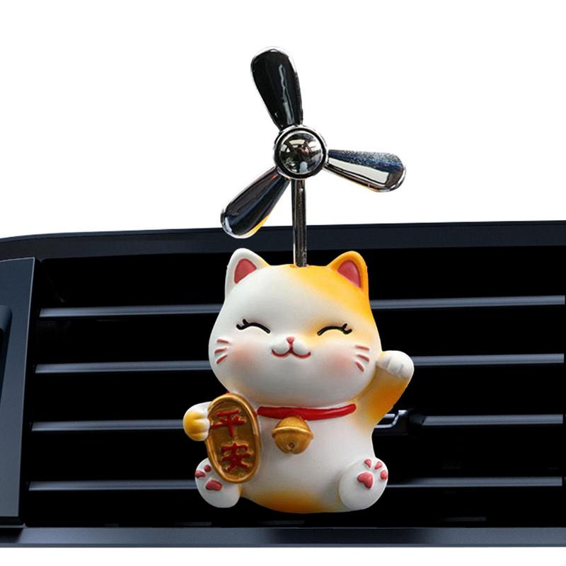 Lovely Cat Car Air Freshener Aromatherapy Machine Cute Animal Interior Accessories Car Air Conditioning Outlet Perfume Clip
